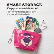 Mesuca Disney 1pc Cartoon Character Printed Mini Tote Bag, Zipper‑Closure Handbag, Portable Daily Carry Pouch, Ideal Casual Storage & Festival Gift For Animation Lovers - Multicolor - View 7