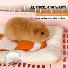 Alas Tidur Guinea Pig Gaya Baru, Bordir Benang Katun, Alas Kandang Hangat Musim Dingin, Cocok Untuk Hewan Peliharaan Kecil, Mudah Dibersihkan, Serbaguna Untuk Berbagai Skenario, Hadiah Liburan yang Ideal - MultiWarna - View 3