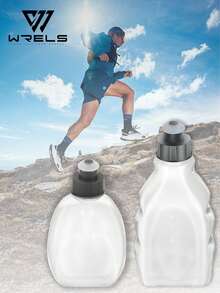 1PC WRELS 180/250 ML Lightweight Collapsible Squeeze Water Bottle For Marathon Sports, A Tasteless Cold‑Water Bottle Manufactured With Hot‑Pressing Technology - Multicolor - View 2