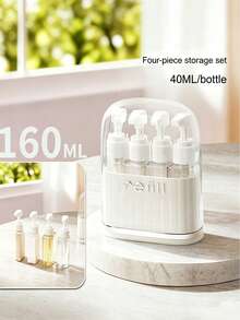 Travel Refillable Bottle Set; 2pcs Or 4pcs Set; Portable Toiletry Dispenser Set; With Labels, Travel Refillable Bottles, For Storing Toiletries; Perfect Gift For Travelers, Holiday Gift, Christmas Gift - Multicolor - View 10