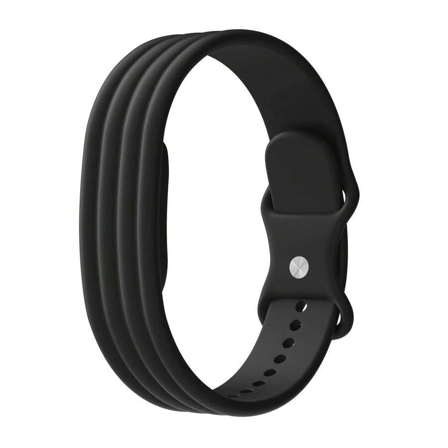 Sports Silicone Watch Band Compatible With Air Fitness Tracker, Soft Breathable Sport-Friendly Replacement Strap, Unisex Waterproof Wristband For Air Screenless Fitness Tracker - one-size - View 1