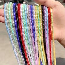 7pcs Spiral Phone Data Cable Protectors, Each 1.6m Long, Suitable For Universal Mobile Charger Cables, Prevent Charging Cable Bending And Breaking, Charger Earphone Data Cable Anti-Tangle Storage And Organization, Multiple Color Combinations, - A - View 1