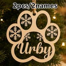 Custom Wooden Name Christmas Ornament, Personalized Rustic Tree Hanging Decor, Customized Holiday Party Decoration, Customizable Winter Keepsake, Farmhouse Xmas Tree Decor, Secret Santa Gift For Home, Christmas Tree Ornaments, Christmas Decoration - Multicolor - View 15