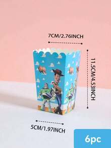 6pcs/12pcs/24pcs Anime Cartoon Theme Party Candy Boxes, Suitable For Halloween Party Decoration, Theme Party Gift Boxes, Candy And Cookie Boxes, Party Gift Bags, Party Gift Boxes, Suitable For Birthday Party, Candy And Popcorn Box Decoration, Suitable For Back To School Season Party, Holiday Essential Party Supplies - Multicolor - View 8
