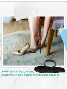 2 Pairs Adjustable Toe Separators, Soft Forefoot Cushion Pads, Relieve Toe Squeezing - Black - View 4