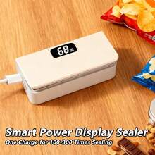 USB Electric Sealer, For Food Storage And Snack Preservation, Wireless Portable Heat Sealer With LED Display, Perfect For Sealing Halloween And Christmas Gift Bags - Multicolor - View 2