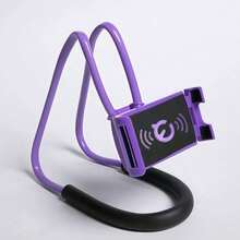 1PC Creative Bedside Neck Phone Holder, Universal Smartphone Stand, Multi-Function Neck Phone Holder, 360° Adjustable Height, Let You Hang Your Phone Comfortably And Safely! - Multicolor - View 9