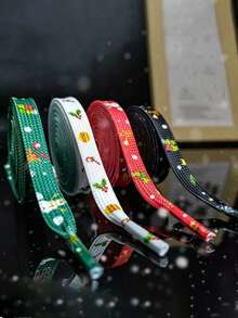Tali Sepatu Pipih Motif Acak Natal untuk Sepatu Olahraga, Sepatu Sneaker, Pengganti Tali Sepatu Warna-warni, Tali Sepatu Kasual Luar Ruangan, Tali Sepatu Kepang Poliester - MultiWarna - View 1