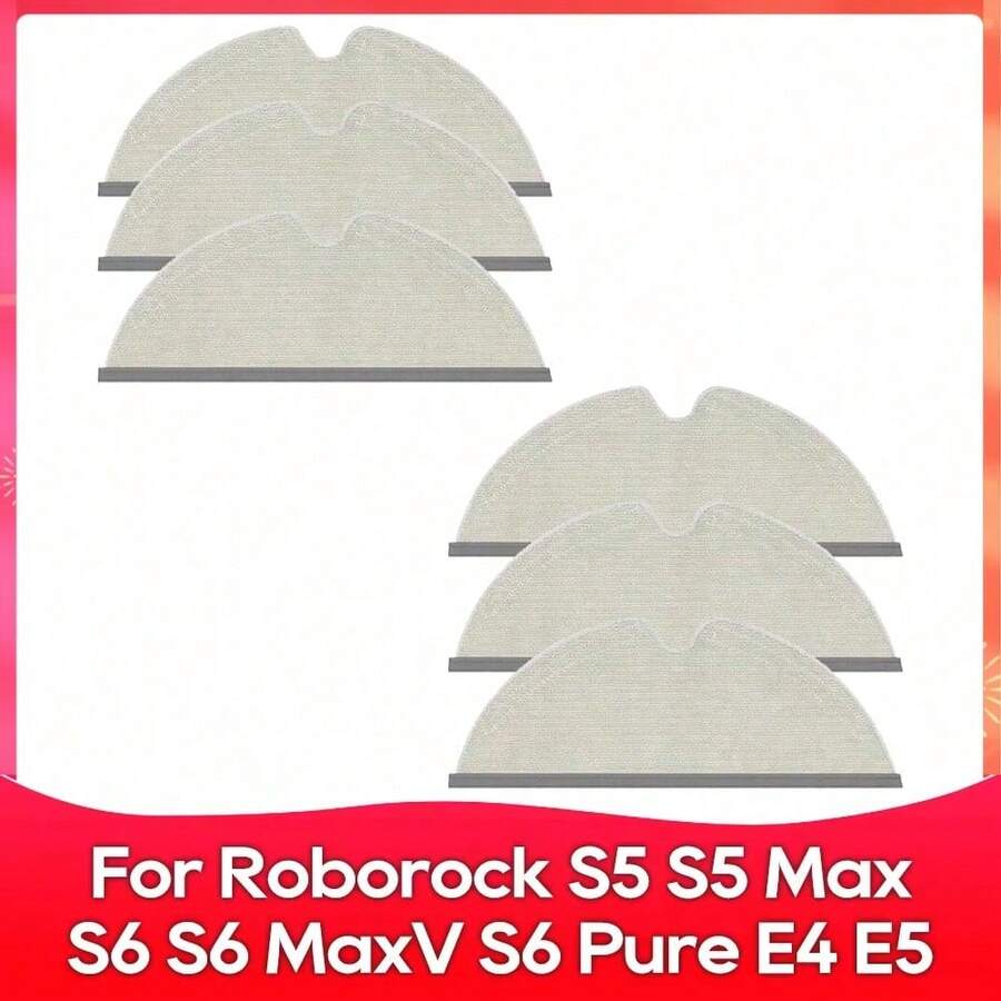 Wipes For Q5 Pro, Q5 Pro+, Q8 Max, Q8Max+, S5, S5 Max, S6, S6 Pure, S6 MaxV, Q7, Q7Max Robot Vacuum Cleaner, Soft, Washable And Reusable Replacement Mop - View 1
