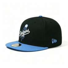 New Era 59FIFTY LA Dodgers Black Light Blue 27918 - Black - View 11