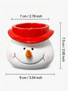1pc Desktop Pen Holder Snowman Shaped Resin Planter Decorative Succulent Pot Christmas Gift Holiday Desktop Ornament Practical Home Christmas Gift - Multiple Styles - View 7