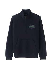 Under Armour Men's APAC EF Fleece Graphic 1/4 Zip Stand Collar Half-Zip Casual Pullover Sweatshirt 6010179-001 - Black - View 6