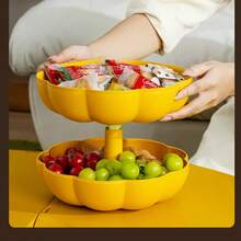 3pcs Halloween Pumpkin, Suitable For Halloween Home Decor, Pumpkin Shaped Dried Fruit Tray, Living Room Home Use Sunflower Seed & Nut Storage Box, Creative Candy & Snack Box Halloween Gift - View 3
