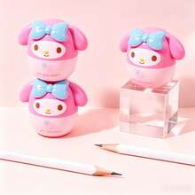 1 buah Rautan Pensil Kartun Seri Sanrio, Rautan Pensil Berbentuk 3D Kuromi & My Melody yang Sangat Menarik, Alat Tulis Siswa, Rautan Pensil Portabel dan Ringkas, Benda Kecil untuk Meja Anak, Alat Belajar yang Lucu & Menyenangkan, Barang Hadiah - MultiWarna - View 6