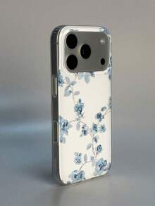 1 Piece Phone Case With Ditsy Floral Pattern Design, Compatible With Phone 17 Pro Max, 16 Pro Max, 15 Pro Max, 14 Pro Max, High Quality Korean Style Phone Case, Stylish And Interesting, Compatible With 11/12/13/14/15/16 Pro Max Plus, Stylish Design Suitable For Men And Women, Perfect Gift For Girlfriend On Christmas, Valentine's Day, Easter, Wedding Season - White - View 2