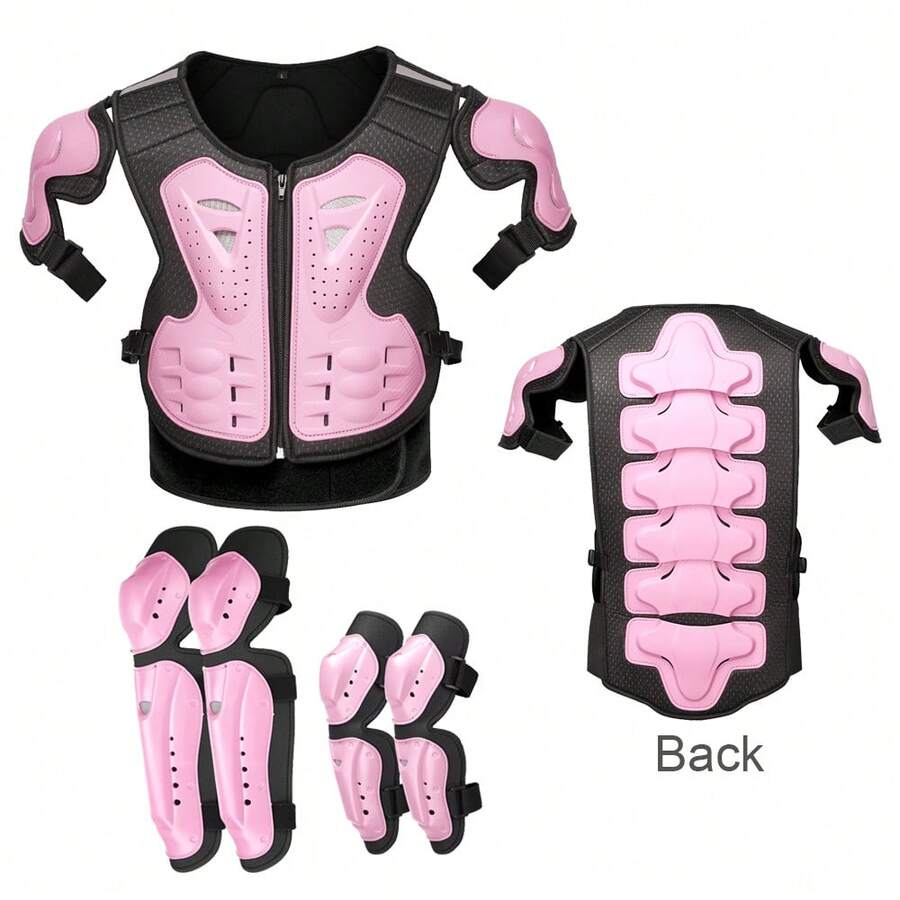 Motorcycle Armor Motorcycle Kneepads Elbowpads Cycling Protection Motorbike Body Armor Riding Protective Gear With Elbow Knee Pads Guards Riding Motocross Sports Back Chest Protector Cycling Accessories Rider Gift Riding Essentials For Women Men - Multicolor - View 1