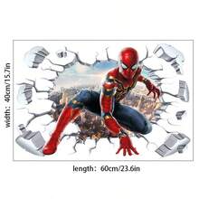 FIFA Spider-Man Wall Sticker Decal For Living Room Decor Background Wall, Removable, Suitable For Christmas Background Wall Decoration, Also Can Be Used As Birthday Gift - B - View 12