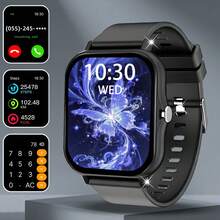 Smart Watch With 180mAh Large Capacity Battery; 1.83-Inch HD Screen; Wireless Calling; Message Notification; Weather Forecast; Watch Face Wallpaper; Colorful Strap; Fashion Style; Best Gift Choice, Suitable As Gift For Friends, Holiday Gift - Multicolor - View 13