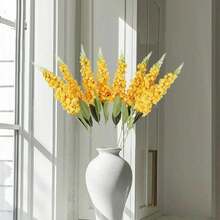 1/6 Pieces Of Light Blue Hyacinth Artificial Flowers With Realistic Texture, Suitable For Weddings, Home Decor, Table Decorations, Gardens, Hotels, Kitchens, Fireplace, Vase Decorations, And Party Supplies - View 7