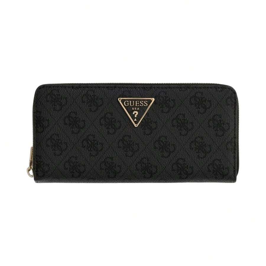 Guess Reisebrieftasche Laurel II Grand Kohle Logo - Schwarz - Übersicht 1