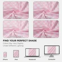 1 buah Tirai Motif Kotak-kotak Renda Awan, Pilihan Aneka Warna, Desain Renda Lembut untuk Dekorasi Rumah Minimalis Premium - Berwarna merah muda - View 9