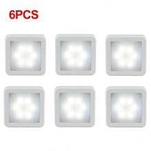 1/6 buah Lampu Pintar Sensor Gerak LED, Lampu Malam Kabinet, Lampu Dinding Sensor Dalam Ruangan, Cocok Untuk Kamar Tidur, Dapur, Lemari, Tangga, Kamar Mandi, Lorong, Rumah, Ruang Tamu, Dekorasi Pesta dan Liburan - Lampu sensor - View 9