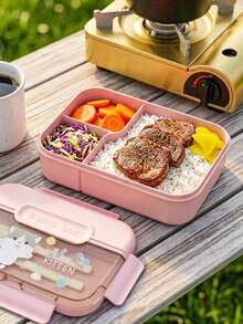 SEAL LOCK Large Capacity School Lunch Box, Adult Bento Box, Meal Container - Built-In Utensils, Microwave (Remove Lid), Lunch Bag, Suitable For Home, School, Office, Travel, Back To School Season, Outdoor Picnic - Multicolor - View 6
