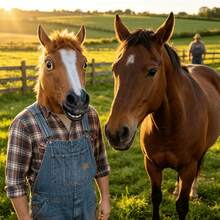 1pc Latex Horse Head Mask - Realistic Brown Horse Head Costume Mask, Suitable For Halloween, Christmas Party, Cosplay And Other Occasions - A - View 11
