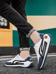 Men Sneakers - White and Blue - View 8