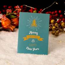 Christmas Greeting Cards, Christmas Cards Envelopes, Christmas Gift Box Cards, Thank You Blessing Postcards, Style Thank You Cards - A - View 10