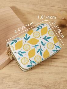 Fashionable Dual Zipper Credit Card Clip Bag, Multi Card Short Wallet, Multi Card Slot Coin Wallet, Suitable For Outdoor, Travel, And Back To School - White - View 8