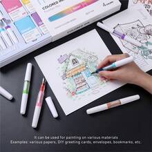 Languo 4-Color Pen Set - Replaceable Ink Cartridges, Precision Fine Nib, Wear-Resistant Alloy Nib, Large Capacity Ink Cartridge Easy To Replace, Smooth And Stable Writing, Suitable For Drawing, Writing, Journaling, Practice, Efficient Marking And More - Multicolor - View 7