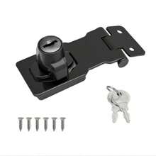 1/2pcs 3-Inch Key Lock Knob Safety Lock, Door Lock Bolt Latch, Suitable For Main Door, Garage Door, Wooden Shed, Box, Wardrobe, Cabinet, Drawer - GG - View 11