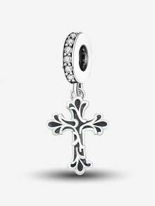 1 Pc Black Perfume Bottle Lipstick Pendant, Suitable For Making DIY Jewelry Such As Bracelets, Necklaces, And Bangles, A Perfect Gift For Girls - Silver - View 21