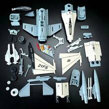 Military Series F-16 Fighter Jet Model Kit, KA-52 Helicopter Indoor Decorative Display, Back-To-School Gift, Boy's Toy Model, Birthday Present, Building Block Set - Multicolor - View 7