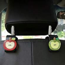 2pcs Upgraded Thickened Car Seat Hooks... Fresh Red And Green Apple... Three-Dimensional Hanging Ornament... Multi-Functional Car Backseat Hook For Hanging Bags, Umbrellas, And Interior Decoration - Apple - View 6