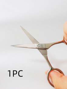 2/1pc Silver Sharp Stainless Steel Pointed Eyebrow Scissors, Suitable For Facial Hair, Eyebrows, Nose Hair, Beard Trimming, Portable Mini Beauty Tool, Suitable For Travel, Bedroom, Vanity, Gift For Friends - Multicolor - View 10