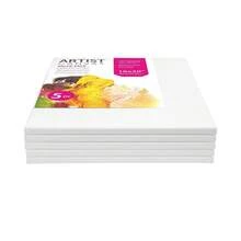 Studio Stretched Canvas, 100% Cotton Acid Free White Canvas, 16"X20", 5 Pieces, Academic Canvas, Great Chioce For Beginners And Hobbyists Of All Skill Levels. - 1 - View 3