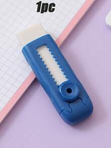 1pc Kids Cute Retractable Pencil Eraser, Push-Pull Design, Stationery Supplies, Back To School Supplies - Multicolor - View 13