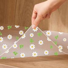 4/8pcs Small Size Printed Clover Pattern Mini Fridge Mats, 30cm*45cm/11.81in*17.72in, Washable Waterproof Oil-Resistant, Suitable For Mini Fridge Shelves, Mini Freezer Glass Shelves, Small Cabinet Drawers, Etc. - Shamrock - View 7