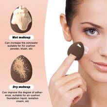 35/20pcs Including Gifts,Makeup Brushes All‑In‑One Kit With Makeup Sponges, Powder Puffs, Makeup Remover Pads And Bonus Brush Cleaning Mat, Cosmetic Brushes For Foundation Powder Blush Eyeshadow Concealer Contour Highlight, For Daily Makeup Routine - Coffee Brown - View 10