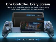 EasySMX M20 Mobile Game Controller Compatible With Iphone 14 Series And Newer, Mini And Android, Hall Effect Joysticks And Triggers, 10-Level Vibration, Interchangeable Button Layout - View 2