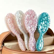 1pc Acetate Fiber Air Cushion Hair Brush, Scalp Massage Hair Comb, Portable Travel Hair Brush, Suitable For Women - Multicolor - View 3