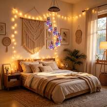 1 Solar Wind Chime Light Bulb, Outdoor Festive Lighting Decoration, Hanging Solar‑Powered LED Light Bulb Wind Chime, Birthday Gift For Mom, Suitable For Outdoor Gardens, Balconies, Courtyards And Christmas Decorations - Wind Chime Series - View 6
