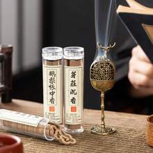1 件升华宫灯香炉，吉祥鹿空心香炉，芳香疗法，小檀香盘香炉架，家庭/办公室/茶室装饰 - 彩色 - 查看 5