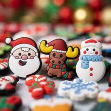 81-Piece Christmas-Themed PVC Shoe Charm Set – Decorative Accessories For Clogs And Sandals; Perfect For Holiday Decor And Festive Party Styling - Multicolor - View 9