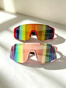2PCS Women's Outdoor Cycling Gradient Color Windproof Fashion Sports Fashion Glasses Goggles - Gradient-goggles - View 7