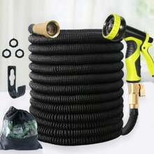 Garden Hose With 7-Function High Pressure Nozzle, Lightweight Non-Expandable Hose, Suitable For Yard, Lawn, Car Wash And Outdoor Use, Gardening Water Hose 100ft/75ft/50ft/25ft - A - View 11