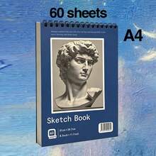 Sketchbook, Top Spiral Bound Sketchbook, Acid-Free Art Sketchbook And Art Drawing Paper, Suitable For Adult Beginners. - White - View 16