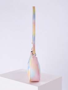 Minimalist Underarm One Shoulder Baguette Bag - Multicolor - View 5